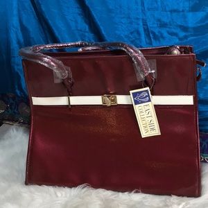 NWT elegant vegan leather small animal cat carrier
